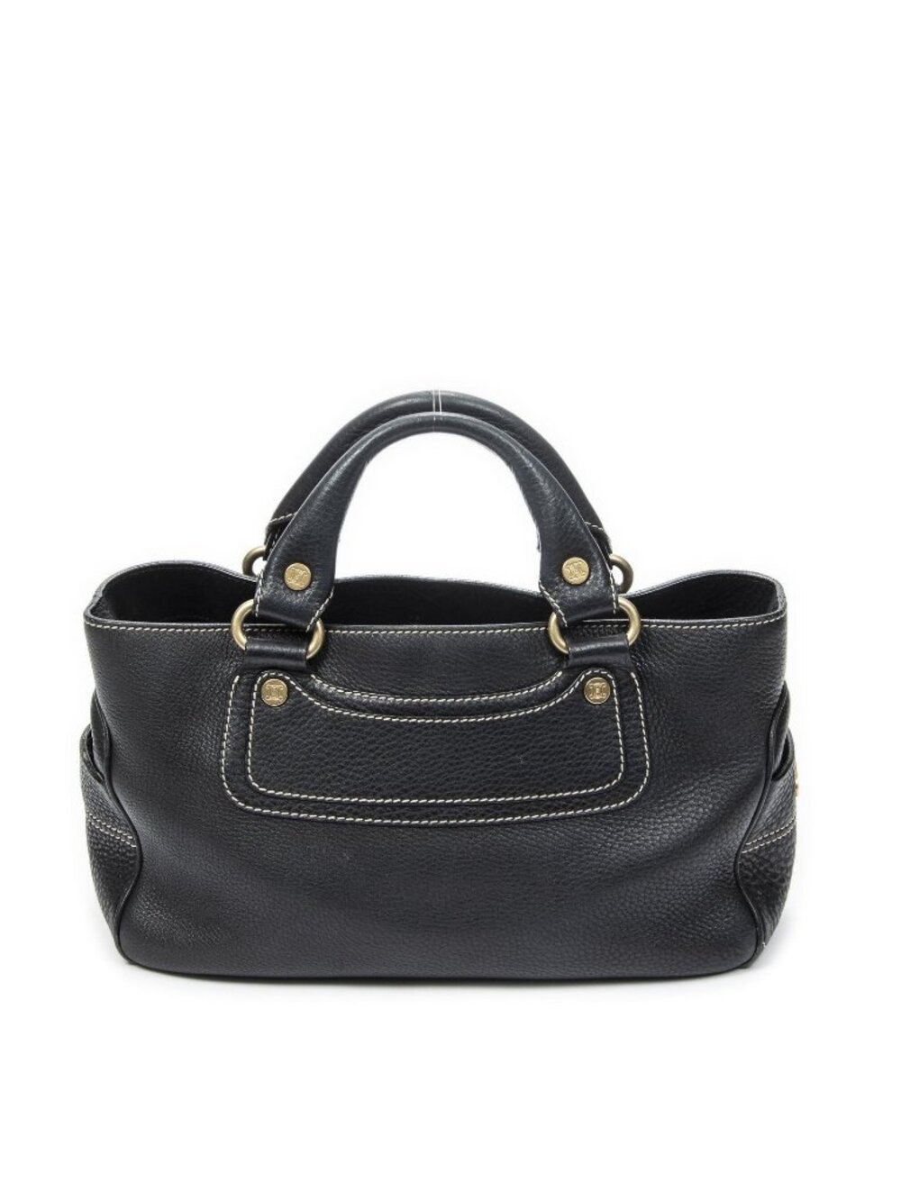 Celine Boogie Bag Black Grain Calfskin Leather